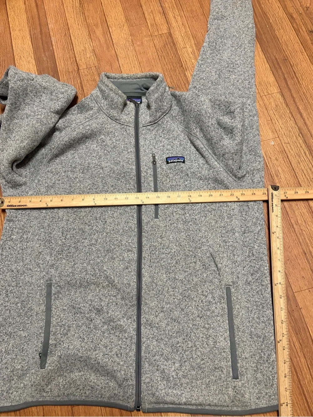 Patagonia Gray Heather Full-Zip Fleece Jacket